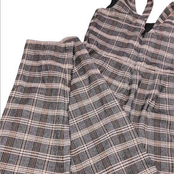 Sugar + Lips size small adorable plaid pants romper - Picture 4 of 8